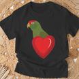 Cherry Headed Conure Parrot Heart Pocket T-Shirt Gifts for Old Men