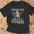 Chicken Dads Have The Best Peckers Ever Adult Humor T-Shirt Gifts for Old Men