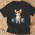 Chihuahua Weightlifting Deadlift Men Fitness Gym Gif T-Shirt Gifts for Old Men