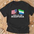 Child Of The Diaspora America Sierra Leone Ados T-Shirt Gifts for Old Men