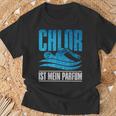 With Chlor Ist Mein Perfume Swimmen Swimmer T-Shirt Geschenke für alte Männer