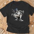 Cholo Chicano Homie Cool Mexican Gangster Skeleton Con Safos T-Shirt Gifts for Old Men
