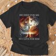 Christian Bible Verse Jesus Died For Me Good Friday T-Shirt Gifts for Old Men