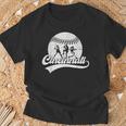 Cincinnati Cities Baseball Lover Baseball Fans Women T-Shirt Gifts for Old Men