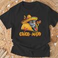 Cinco De Mayo Mexican Fiesta 5 De Mayo Taco Cat T-Shirt Gifts for Old Men