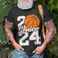 Class Of 2024 Basketball Senior Senior 2024 Basketball T-Shirt Gifts for Old Men