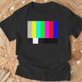 Color Bar Tv Test Pattern T-Shirt Gifts for Old Men