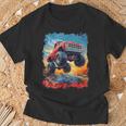 Colorful Monster Truck Jump Big Truck Graphic For Boys Men T-Shirt Gifts for Old Men