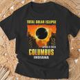 Columbus Indiana 2024 Total Solar Eclipse T-Shirt Gifts for Old Men