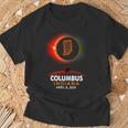 Columbus Indiana Total Solar Eclipse 2024 T-Shirt Gifts for Old Men