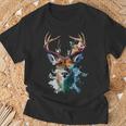 Cool Stag With Sunglasses T-Shirt Geschenke für alte Männer