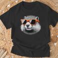 Cooles Murmeltier Trägt Sonnenbrille Grafikkunst T-Shirt Geschenke für alte Männer