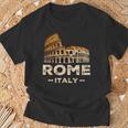Coolintage Roma Italia Coliseo Souvenirs Roma Italia Camiseta unisex Regalos para ancianos