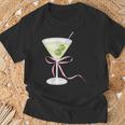 Coquette Bow With Martini Coquette Aesthetic T-Shirt Gifts for Old Men