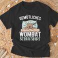 Cosy Wombat Sleep Wombat T-Shirt Geschenke für alte Männer