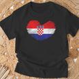 Croatia Flag Hrvatska Land Croate Croatia T-Shirt Geschenke für alte Männer