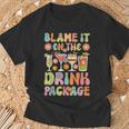Cruise Vacation Cruising Drinking Blame It On Drink Package T-Shirt Gifts for Old Men