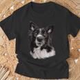Cute Face Border Collie Dog T-Shirt Geschenke für alte Männer