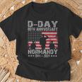 D-Day 2024 80Th Anniversary Normandy 1944 Us Flag T-Shirt Gifts for Old Men