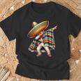 Dabbing Boys Mexican Poncho Cinco De Mayo T-Shirt Gifts for Old Men