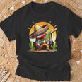 Dabbing Mexican Poncho Sombrero Dab Dance Cinco De Mayo T-Shirt Gifts for Old Men