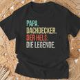 Dachdecker Papa Legendeaterintage Spruch T-Shirt Geschenke für alte Männer