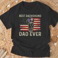 Dachshund Dog Dad Fathers Day Best Dachshund Dad Ever T-Shirt Gifts for Old Men