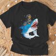 Dachshund Shark Kids Boys Men Space Galaxy Jawsome T-Shirt Gifts for Old Men