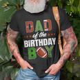 Dad Of The Birthday Boy Family Football Party Decorations T-Shirt Gifts for Old Men