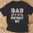 Dad Of The Birthday Boy Football Lover Family Birthday T-Shirt Gifts for Old Men