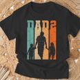 Dad Hoch 2 Zwei Papa Son Tocher T-Shirt Geschenke für alte Männer