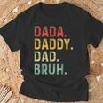 Dada Daddy Dad Bruh Fathers Day Dad Vintage T-Shirt Gifts for Old Men