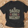 Dadcu King Of Mischief For Grandad Fathers Day T-Shirt Gifts for Old Men