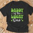 Daddy Of The Lucky One First Birthday St Patrick's Day T-Shirt Gifts for Old Men