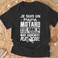 Damen Für Motorradfahrer Herren Papa Motorrad Geschenk Für Motorrad Mit-Ausschnitt T-Shirt Geschenke für alte Männer