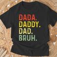 Damen Männer Papa Papa Bruhatertagintage Lustigater Mit-Ausschnitt T-Shirt Geschenke für alte Männer