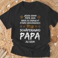 Damen Schäferhund Papa Zu Sein Schäferhund Papa Mit-Ausschnitt T-Shirt Geschenke für alte Männer