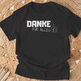 Danke Dankeschöndanke Für Alles Danklich German Language T-Shirt Geschenke für alte Männer