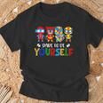 Dare To Be Yourself Autism Awareness Superheroes T-Shirt Gifts for Old Men