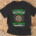 Dart Unterschätze Niemals Ein Alten Darter T-Shirt Geschenke für alte Männer