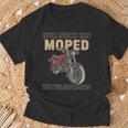 Ddr Schwalbe S50 Simson Moped Nur Noch Ein Moped T-Shirt Geschenke für alte Männer