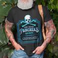 Dead Pancreas Society Diabetes Awareness Day Sugar Skull T-Shirt Gifts for Old Men