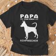 Deer Pinscher Papa Motif Dog T-Shirt Geschenke für alte Männer