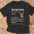 Deerpression Deer Hunter Deer Hunting Season Hunt T-Shirt Gifts for Old Men