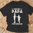 Like Der Papa So Die Tochter T-Shirt Geschenke für alte Männer