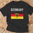 Deutschland Flagge Mit Wappen Deutschland Flagge I Love Deutschland T-Shirt Geschenke für alte Männer