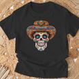 Dia De Los Muertos Carnival Mexican Head Sugar Skull T-Shirt Geschenke für alte Männer