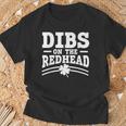 Dibs On The Redhead St Patrick's Day T-Shirt Gifts for Old Men