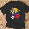 Divertido Dabbing Perro Fútbol Deenezuela Bandera Sport Camiseta unisex Regalos para ancianos