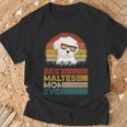 Dog Vintage Best Maltese Mom Ever For Dog Mom T-Shirt Gifts for Old Men